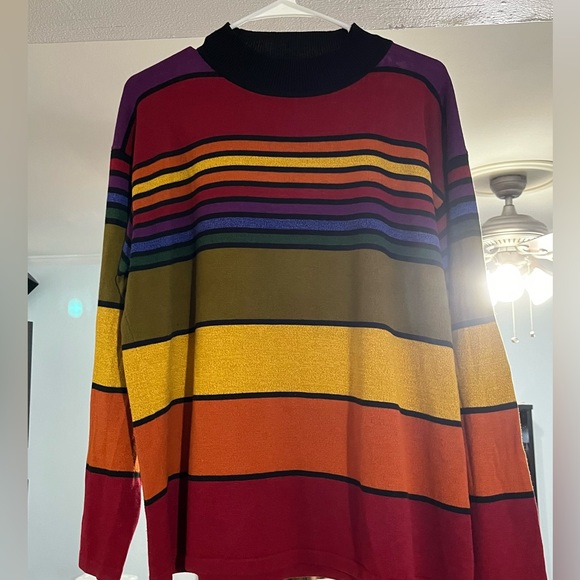 Rainbow vintage sweatshirt sz Large - Picture 1 of 8